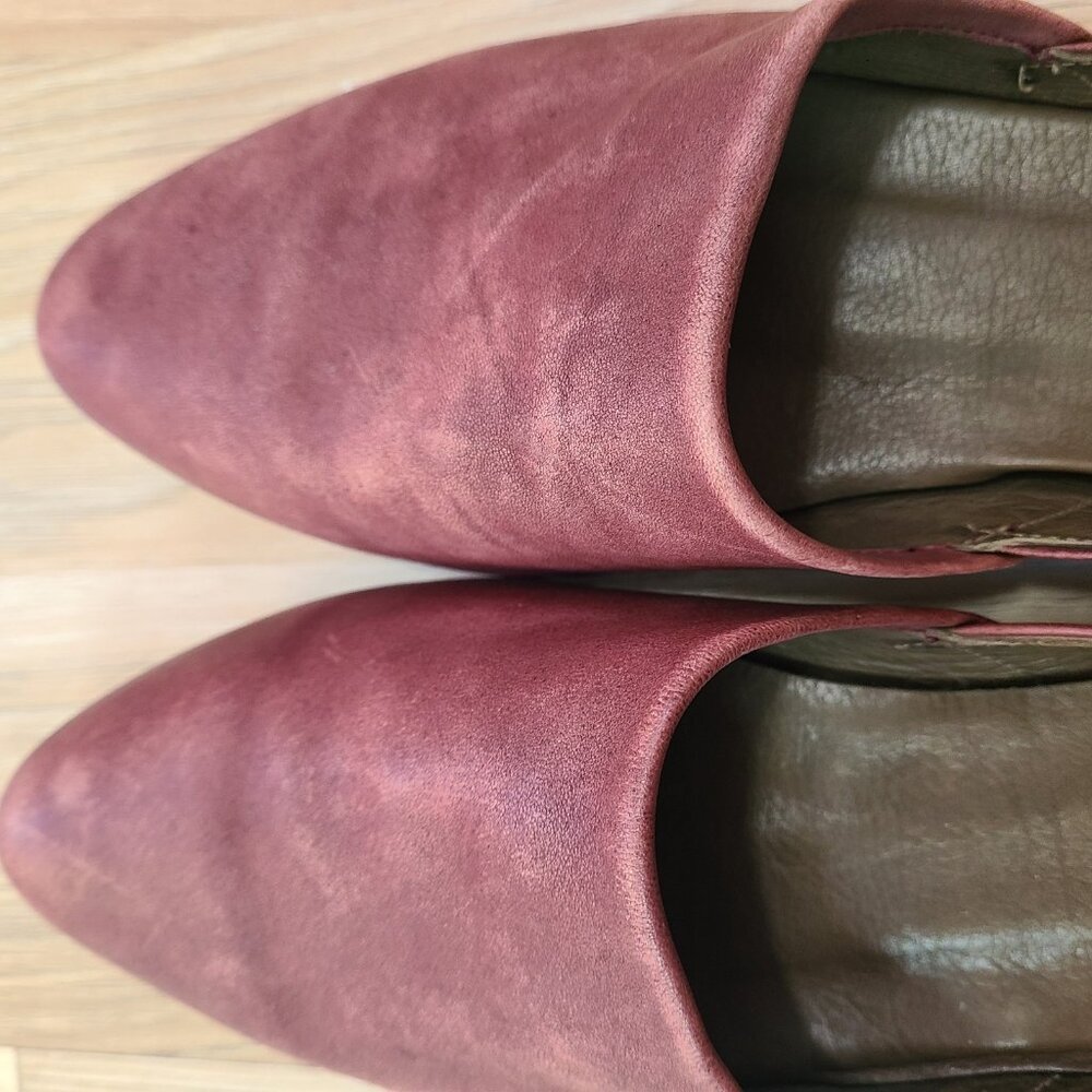 Coclico HENRI FLATS Mauve Leather Slip on Shoes Women’s Size 37/ 6.5 - Picture 2 of 10
